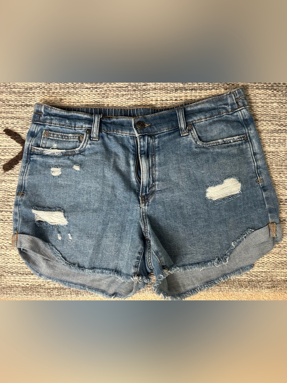 aerie Light Blue Denim Jean Shorts